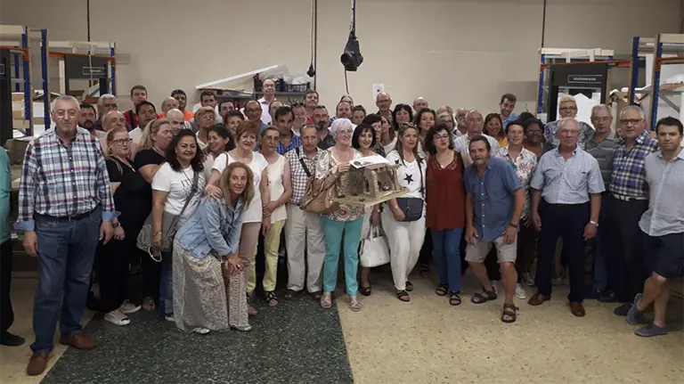 Todos los participantes del curso de iniciación de la Asociación de Belenistas