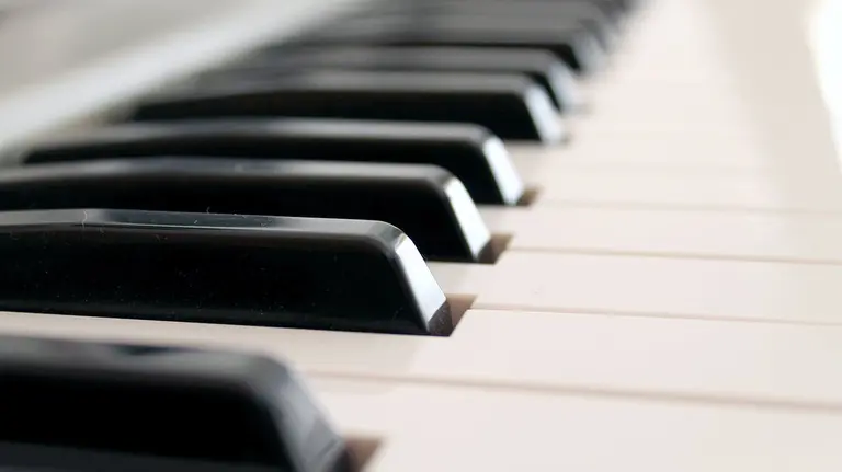 Las teclas de un piano