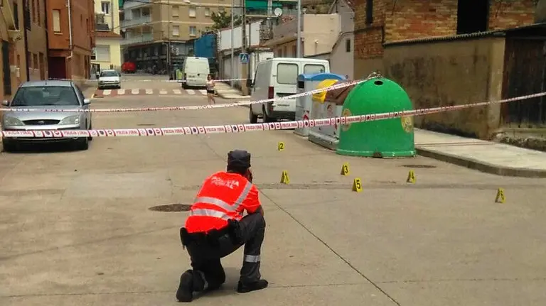 Un herido grave tras un atropello en pleno casco urbano de Lodosa.