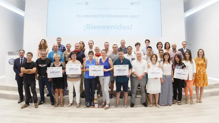 La entrega de los cheques de Volkswagen