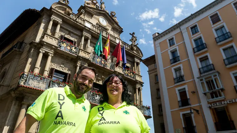 La DYA lanzará el Chupinazo de San Fermín 2017 con el apoyo masivo de los pamploneses (32). IÑIGO ALZUGARAY