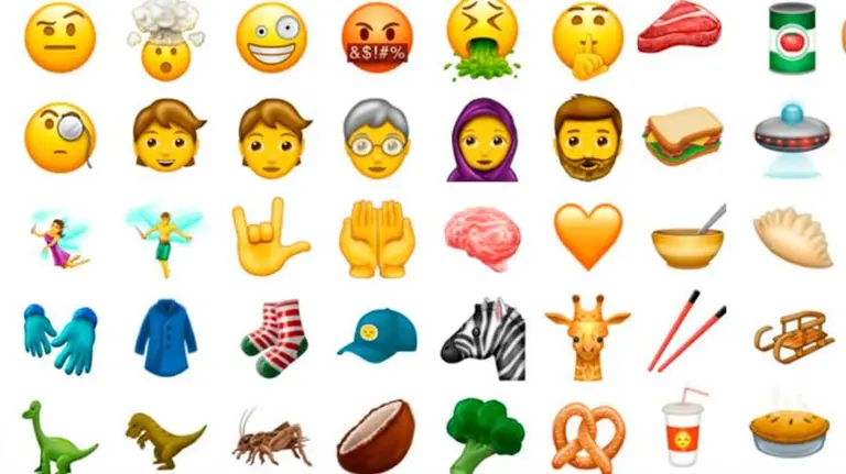 Algunos de los nuevos emoticonos de whatsapp. ARCHIVO