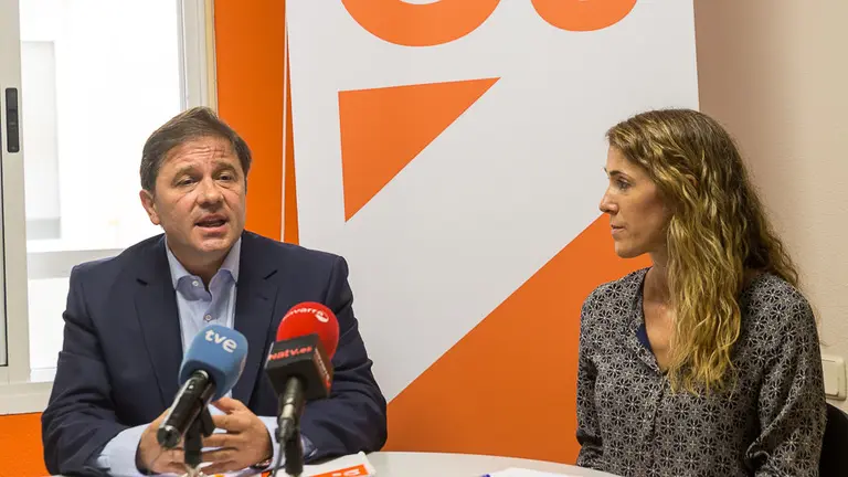 Ciudadanos Navarra presenta su nueva Junta Directiva con la Delegada Autonómica en Navarra, Ruth Goñi, y el nuevo coordinador en Pamplona, Fernando Sesma (18). NAVARRA.com