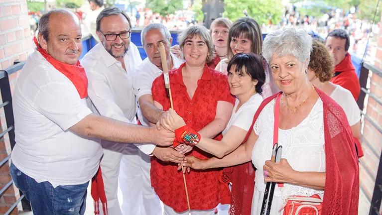 Chupinazo de Barañain. MIGUEL OSÉS