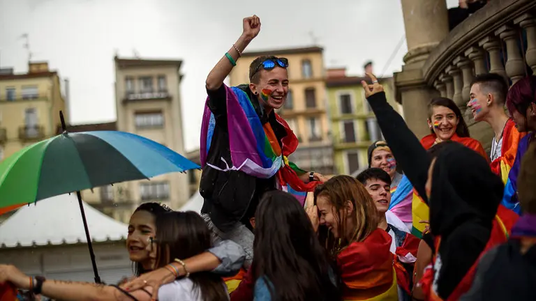 manifestación con motivo del Día Internacional del Orgullo LGTBIQ. PABLO LASAOSA 15