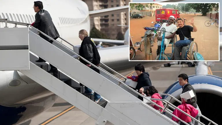 El japon&eacute;s Hideto Kijima en uno de sus innumerables viajes a lo largo de todo el mundo. FACEBOOK.