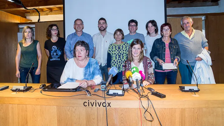 Presentación en rueda de prensa del manifiesto 'No al TAV, sí al cambio'  (02). IÑIGO ALZUGARAY