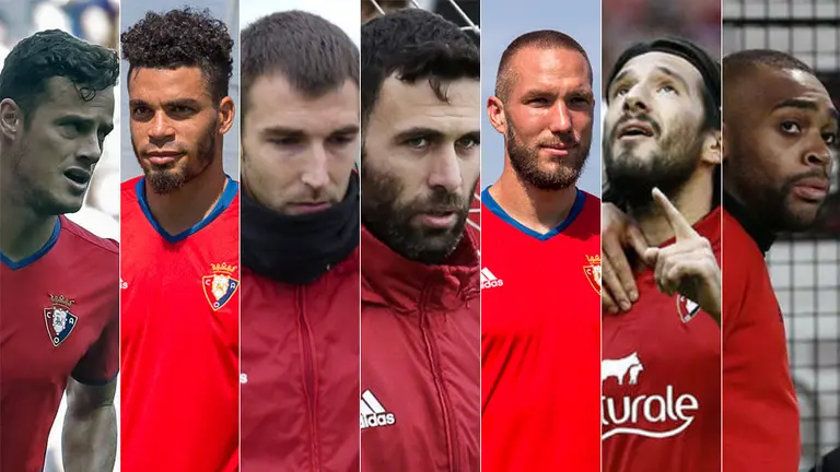 Riera, Riviere, Mario, Sirigu, Digard, Vujadinovic y Loé, siete osasunistas que finalizan su relación con Osasuna este 30 de junio NAVARRACOM