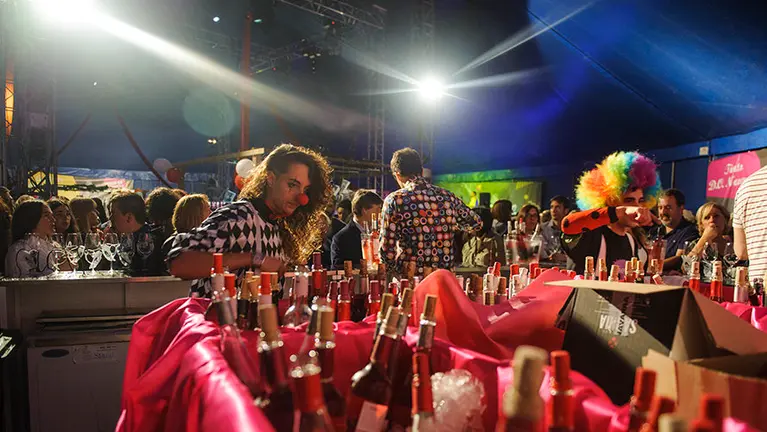 Celebración de la décima edición de La Noche del Vino con la participación de 35 bodegas en la Ciudadela de Pamplona. MIGUEL OSÉS (12)