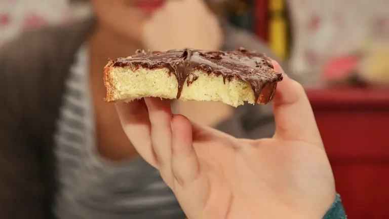 Imagen de un postre de bizcocho y chocolate ARCHIVO