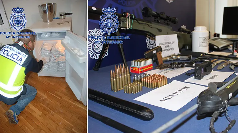 Operación policial que se ha saldado con 24 detenidos en diferentes localidades de Navarra y Zaragoza. POLICIA NACIONAL