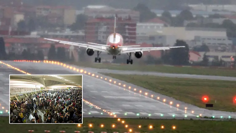 Aeropuerto de Loiu, en Bilbao