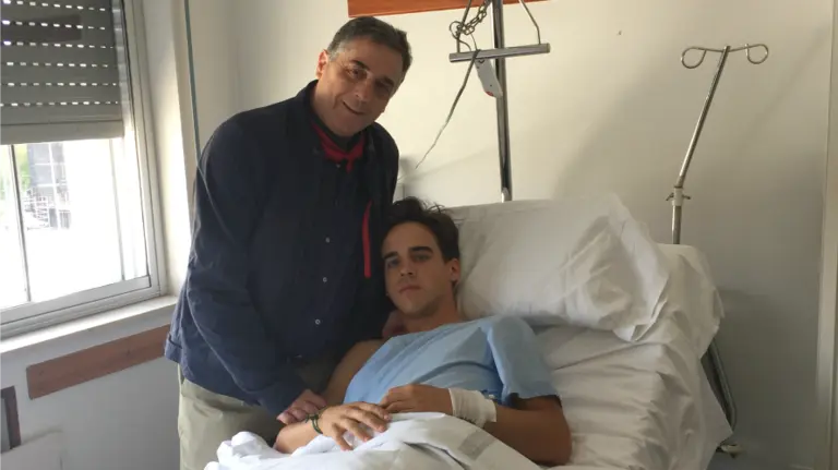 El doctor Hidalgo junto a Caballero. Cedida.