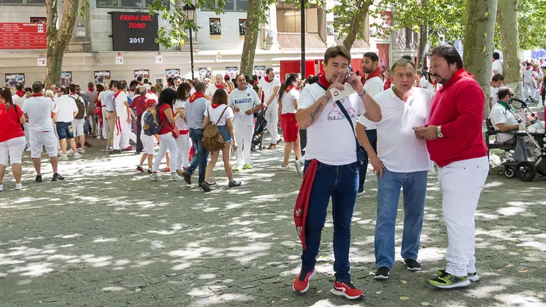 Sanfermines 2017. Reventas en los alrededores de la Plaza de Toros de Pamplona (03). NAVARRA.com