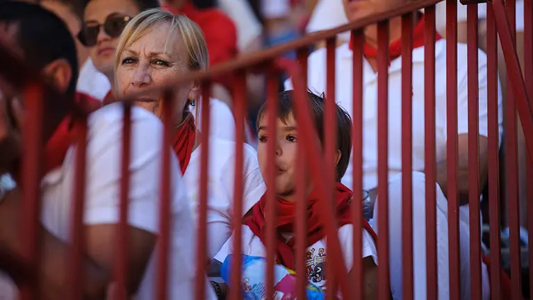 Tentadero en la Plaza de toros de Pamplona durante los sanfermines de 2017. MIGUEL OSÉS_8