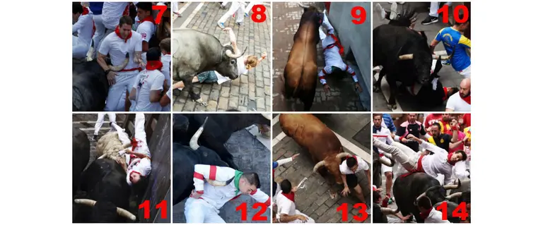 Combo con los mejores momentos de los encierros de San Fermín 2017 PORTADA