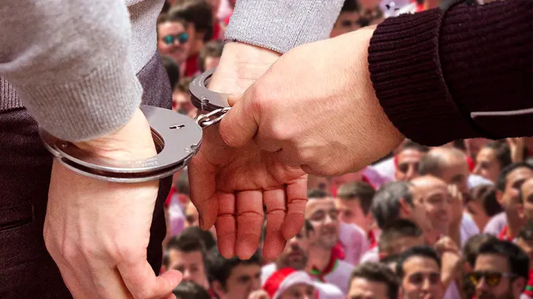 Detenciones de la Policía Nacional y Guardia Civil en San Fermín