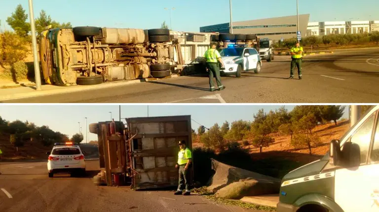 Accidente en la A68, a la altura de Tudela.