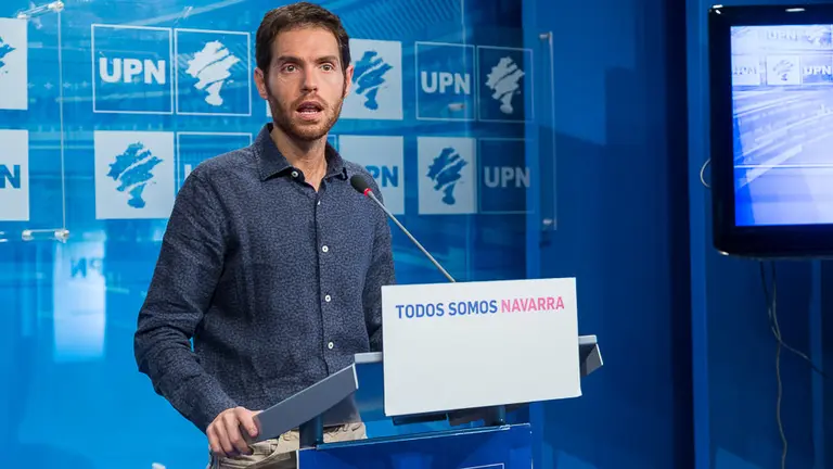 Sergio Sayas valora el desarrollo de la comisión parlamentaria de investigación sobre la planta de biometanización de la Ultzama (03). IÑIGO ALZUGARAY