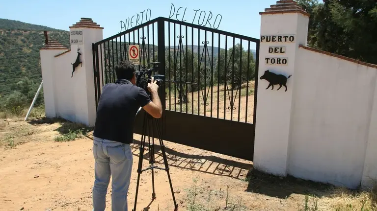 Entrada a la Finca Puerto del Toro, en la provincia de Córdoba, donde Miguel Blesa se quitó la vida