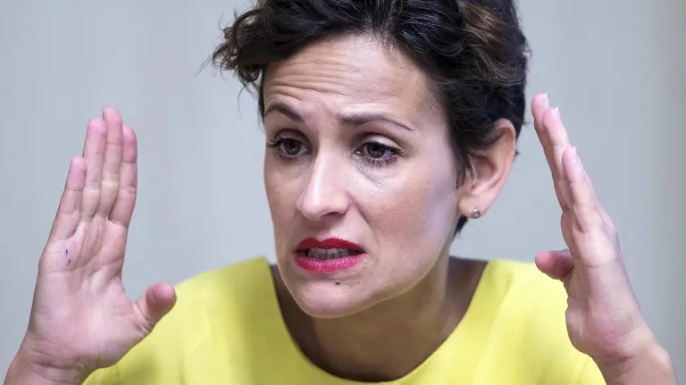 La secretaria general del PSN, María Chivite, en una entrevista con Efe. EFE/Ivan Aguinaga