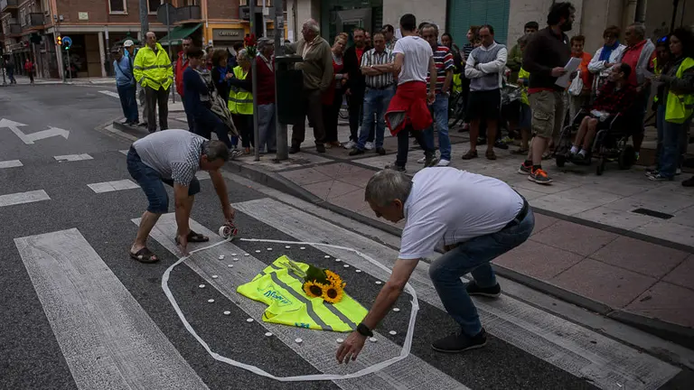 La plataforma 8-80 se concentra por el accidente en Marcelo Celayeta. PABLO LASAOSA 10