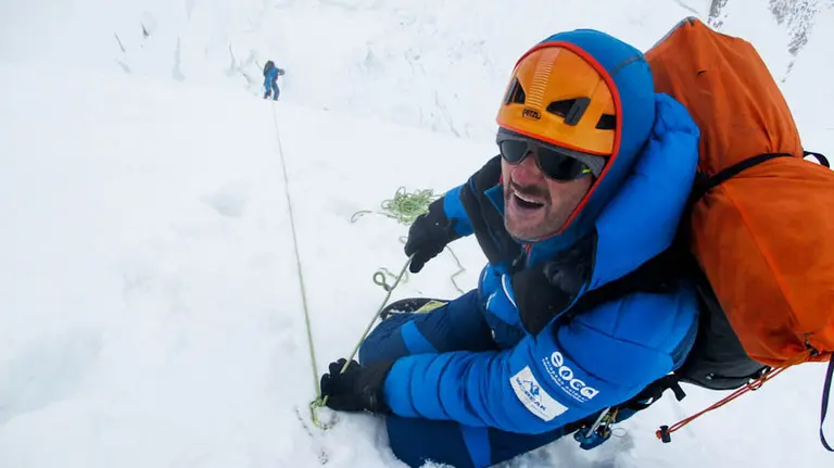 Mikel Zabalza en su exedición en los Gasherbrum de julio de 2017 WO PEAK MIKEL ZABALZA