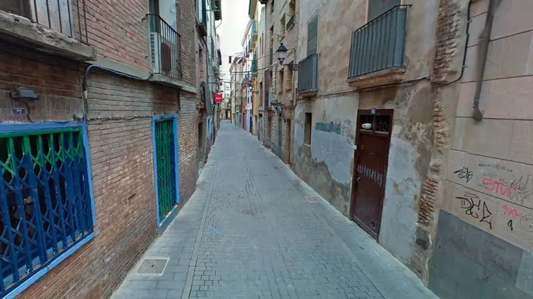Calle San Julián en Tudela.