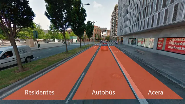 Infografía de la modificación de la calle Yanguas y Miranda. (2)