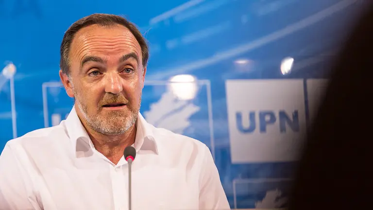 El presidente de UPN, Javier Esparza, hace balance de los dos años del Gobierno foral (26). IÑIGO ALZUGARAY