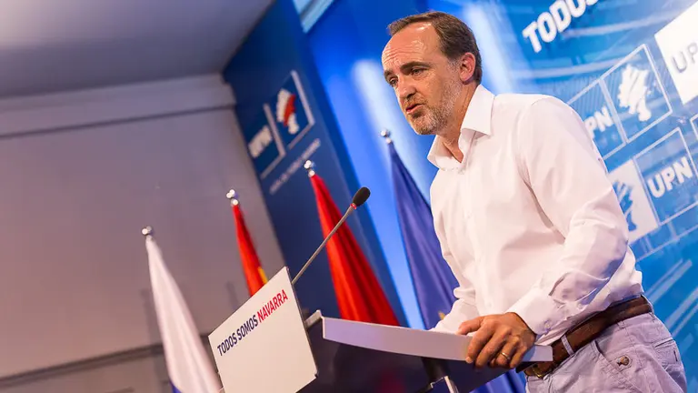 El presidente de UPN, Javier Esparza, hace balance de los dos años del Gobierno foral (34). IÑIGO ALZUGARAY