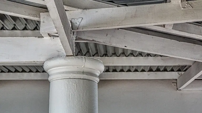 Una viga en una imagen de archivo