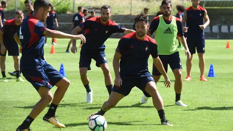Osasuna completa su primer entrenamiento en Boltaña 7