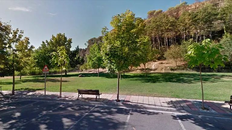 Zona ajardinada cerca del río en Estella próxima al lugar donde habría ocurrido los hechos. ARCHIVO