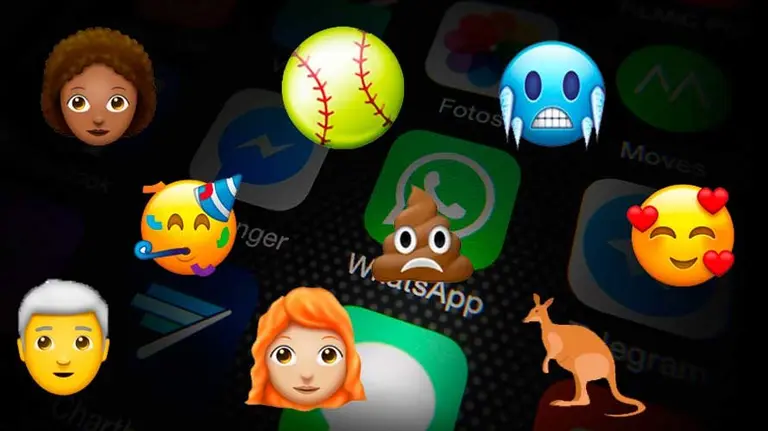 Candidatos para la nueva actualización de emoticonos de Whatsapp. ARCHIVO