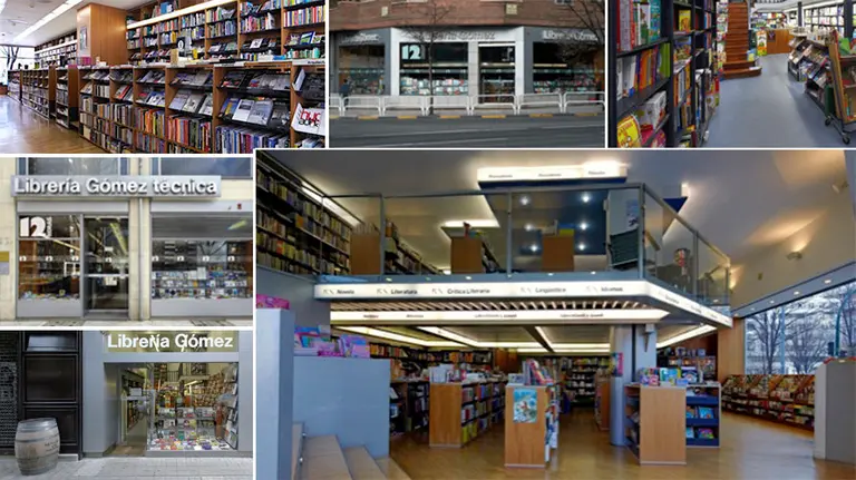 Distintas imágenes de las librerías Gómez de Pamplona