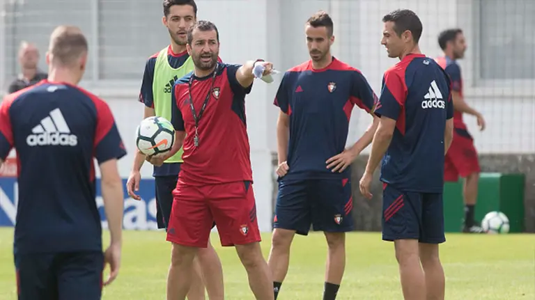 Osasuna se prepara para si primer partido de la liga con una doble sesión de entrenamiento