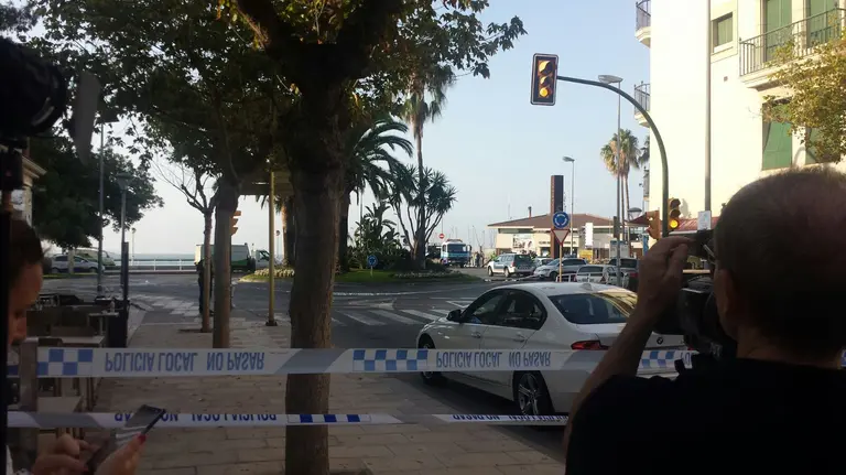 Imagen de Cambril tras el atentado de esta noche