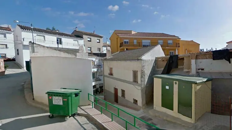 Calle San José de Cúllar donde ha tenido lugar el fatídico suceso. ARCHIVO