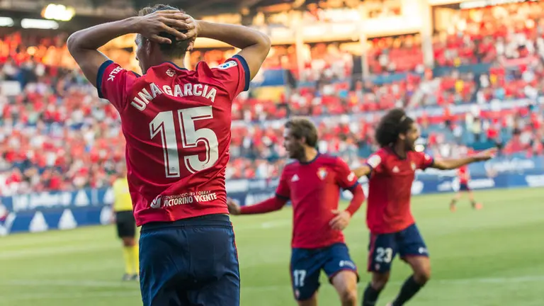 Partido de Liga entre Osasuna y Sevilla Atlético disputado en el estadio de El Sadar (58). IÑIGO ALZUGARAY