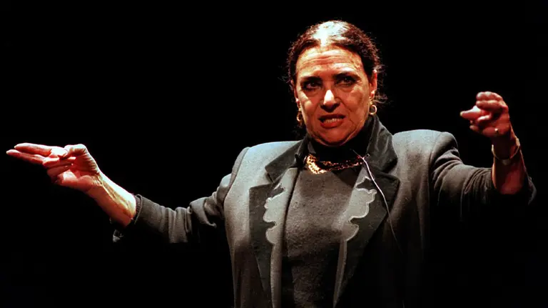 LA ACTRIZ Y CANTANTE NATI MISTRAL,DURANTE LA PRESENTACION DE SU ESPECTACULO "SIMPLEMENTE LORCA" QUE SE ESTRENARA EL EL TEATRO DEL CIRCULO DE BELLAS ARTES.