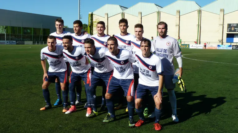 Equipo titular de la Mutilvera 2017-18.