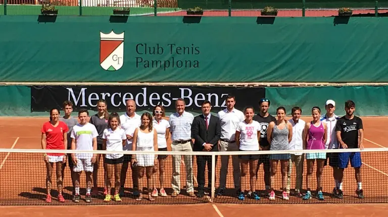 Presentación del campeonato navarro de tenis.
