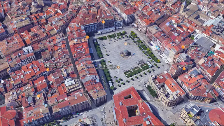 Vista aérea de Pamplona