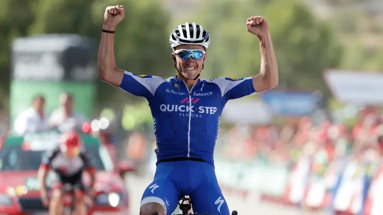 Julián Alaphilippe gana la octava etapa. Foto Facebook La Vuelta.