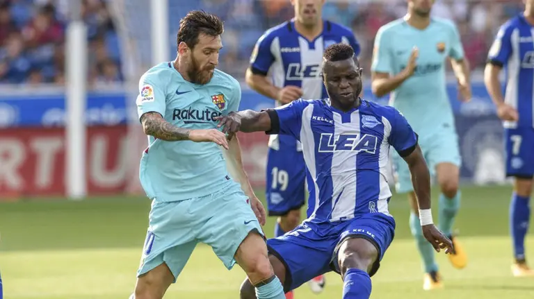 Leo Messi ante el Alavés. La Liga.