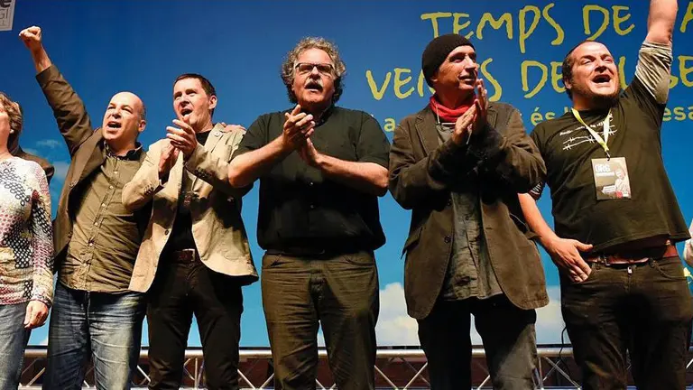 David Minoves junto a Arnaldo Otegi TWITTER DAVID MINOVES