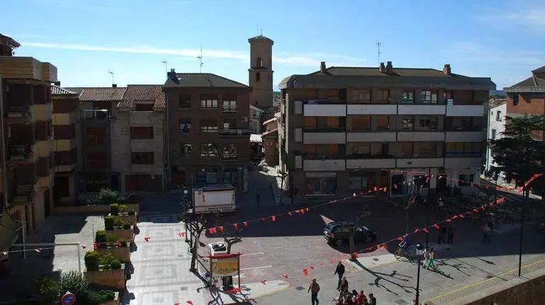 Plaza de España de Marcilla. ARCHIVO