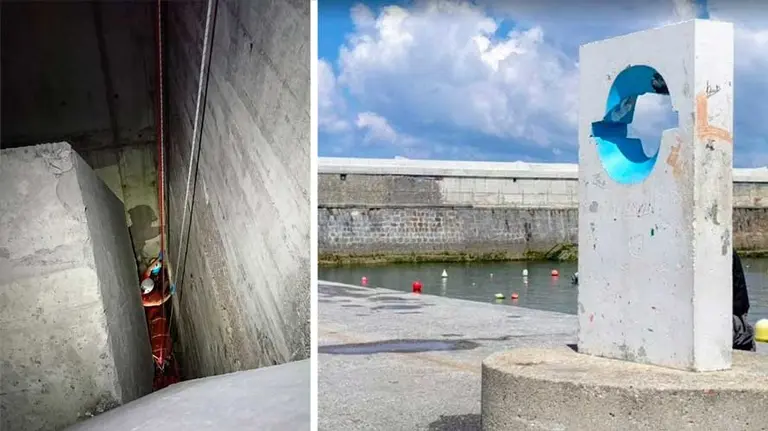 Momento del rescate del niño de 11 años. SOS DEIAK