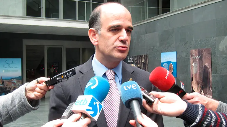 Alberto Catalán en la rueda de prensa